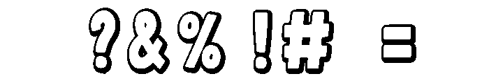 Spiritout stacked outline Reg Font OTHER CHARS
