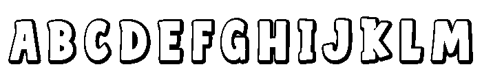 Spiritout stacked outline Reg Font UPPERCASE