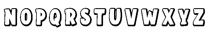 Spiritout stacked outline Reg Font UPPERCASE