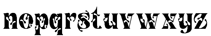 Splash Chrome Regular Font LOWERCASE