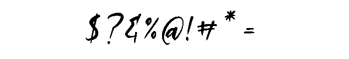 Splash Tropical Italic Font OTHER CHARS