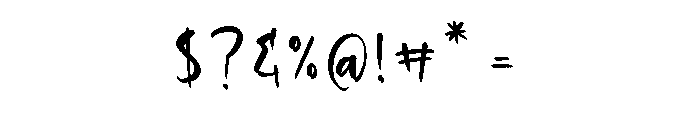 Splash Tropical Font OTHER CHARS