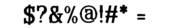 Split Slab Serif Font OTHER CHARS