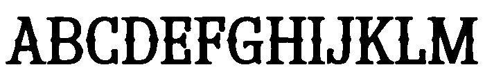 Split Slab Serif Font UPPERCASE