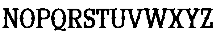 Split Slab Serif Font UPPERCASE