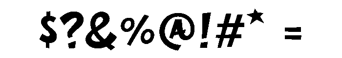 Sploosh Regular Font OTHER CHARS