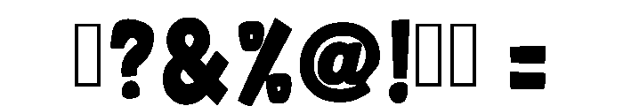 Sponge Crunch Regular Font OTHER CHARS
