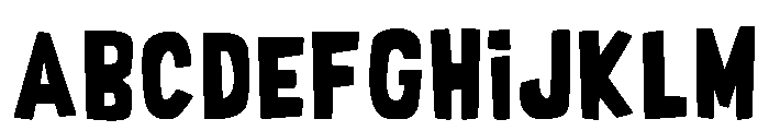 Sponge Crunch Regular Font UPPERCASE