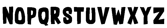 Sponge Crunch Regular Font UPPERCASE