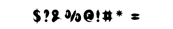 Spooked Midnight Font OTHER CHARS
