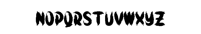 Spooked Midnight Font LOWERCASE