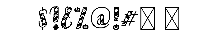 Spookie Font OTHER CHARS