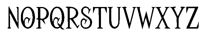 Spookora Font UPPERCASE