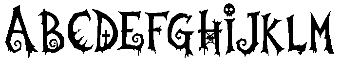 Spookspire Font UPPERCASE