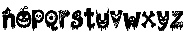 Spooky Bites Font LOWERCASE