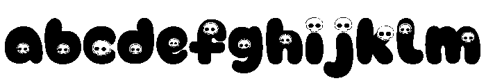 Spooky Bubble White FONT