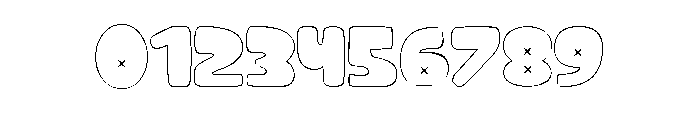 Spooky Bubble  strock 1 Font OTHER CHARS