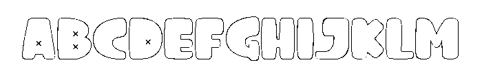 Spooky Bubble  strock 1 FONT