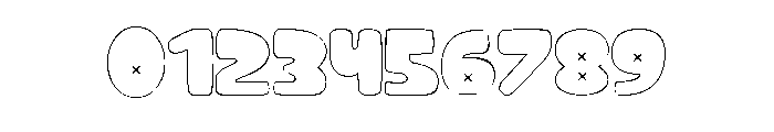 Spooky Bubble  strock 2 Font OTHER CHARS