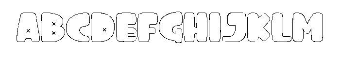 Spooky Bubble  strock 2 FONT