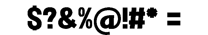 Spooky Chunks Regular Font OTHER CHARS