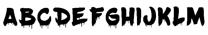 Spooky Crimson Regular Font UPPERCASE