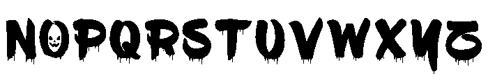 Spooky Crimson Regular Font UPPERCASE