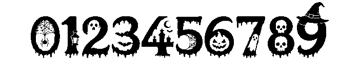 Spooky Crypt Font OTHER CHARS