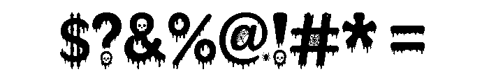 Spooky Crypt Font OTHER CHARS