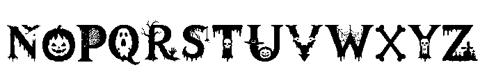 Spooky Crypt Font LOWERCASE