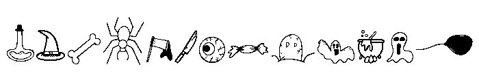 Spooky Dingbat FONT
