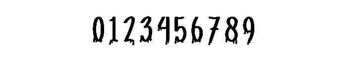 Spooky Drips Font OTHER CHARS