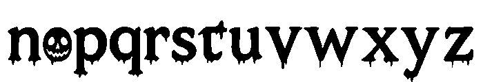 Spooky Extra Font LOWERCASE