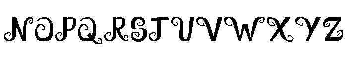 Spooky Ghouline Regular Font UPPERCASE