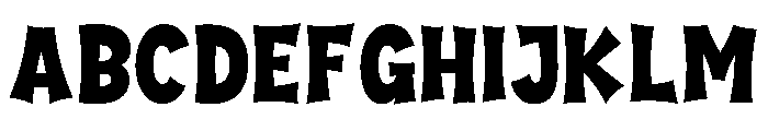 Spooky Ghouls Font UPPERCASE