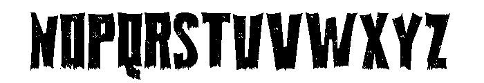 Spooky Halloween Grunge Font LOWERCASE