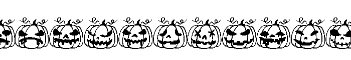 Spooky Halloween pumpkin FONT