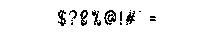 Spooky Hospital Font OTHER CHARS