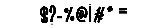 Spooky Host Font OTHER CHARS