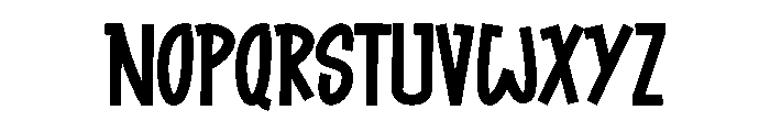 Spooky Host Font LOWERCASE