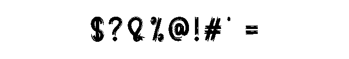 Spooky March Font OTHER CHARS
