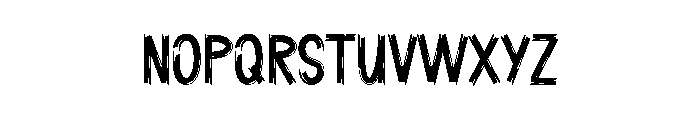 Spooky March Font UPPERCASE