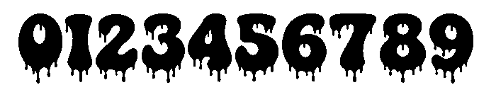 Spooky Melt Font OTHER CHARS
