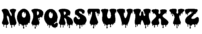Spooky Melt Font UPPERCASE