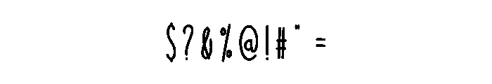 Spooky Memories Font OTHER CHARS