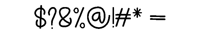 Spooky Minimalist Font OTHER CHARS