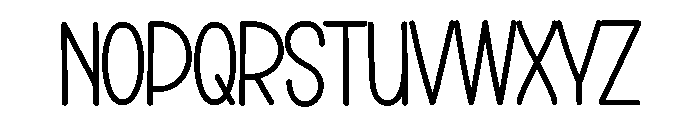Spooky Minimalist Font UPPERCASE