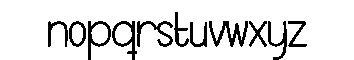 Spooky Minimalist Font LOWERCASE