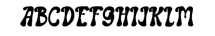 Spooky Naughty Font UPPERCASE