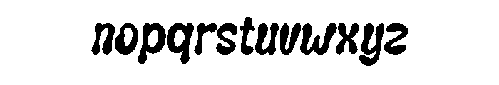 Spooky Naughty Font LOWERCASE